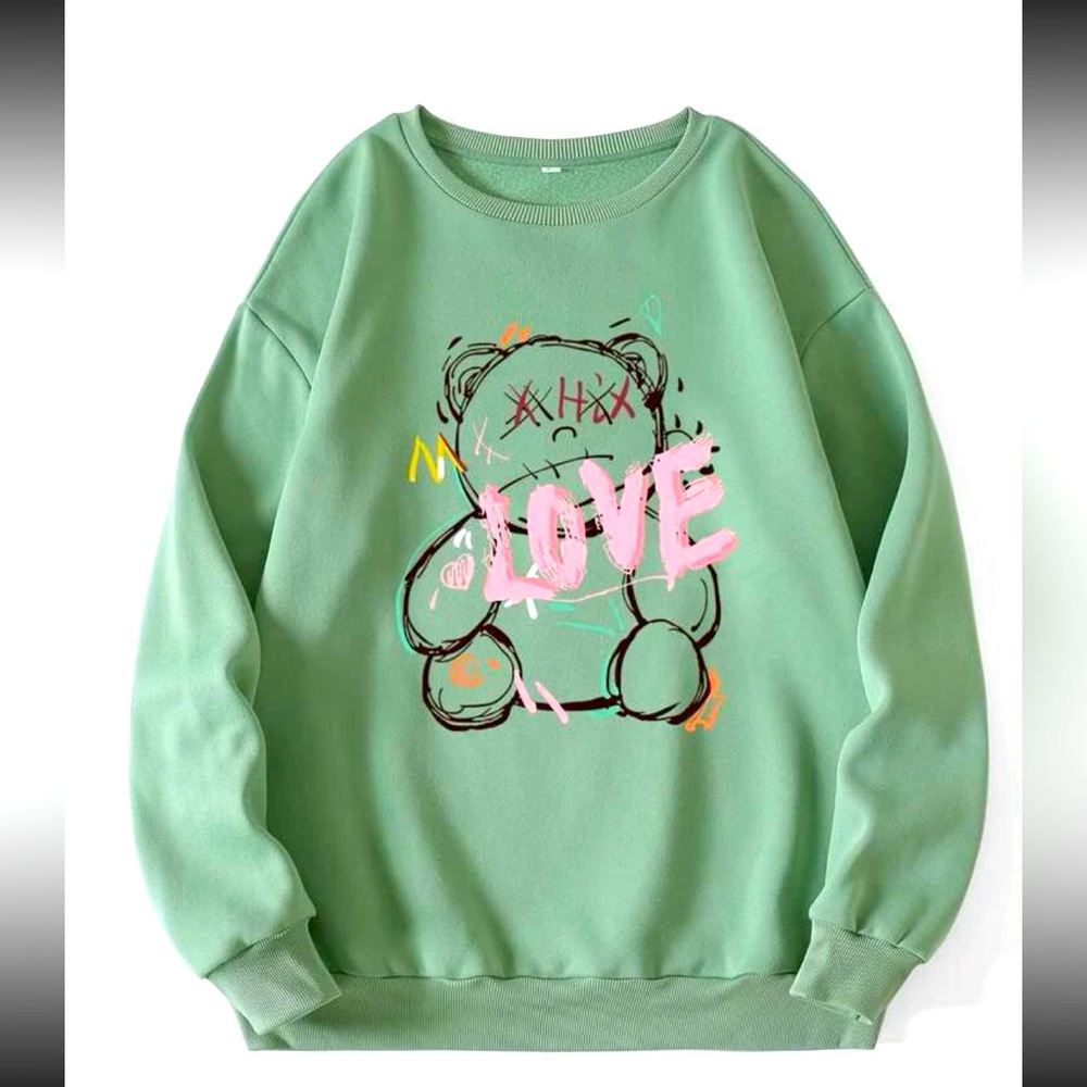 Graphic sweat shirt